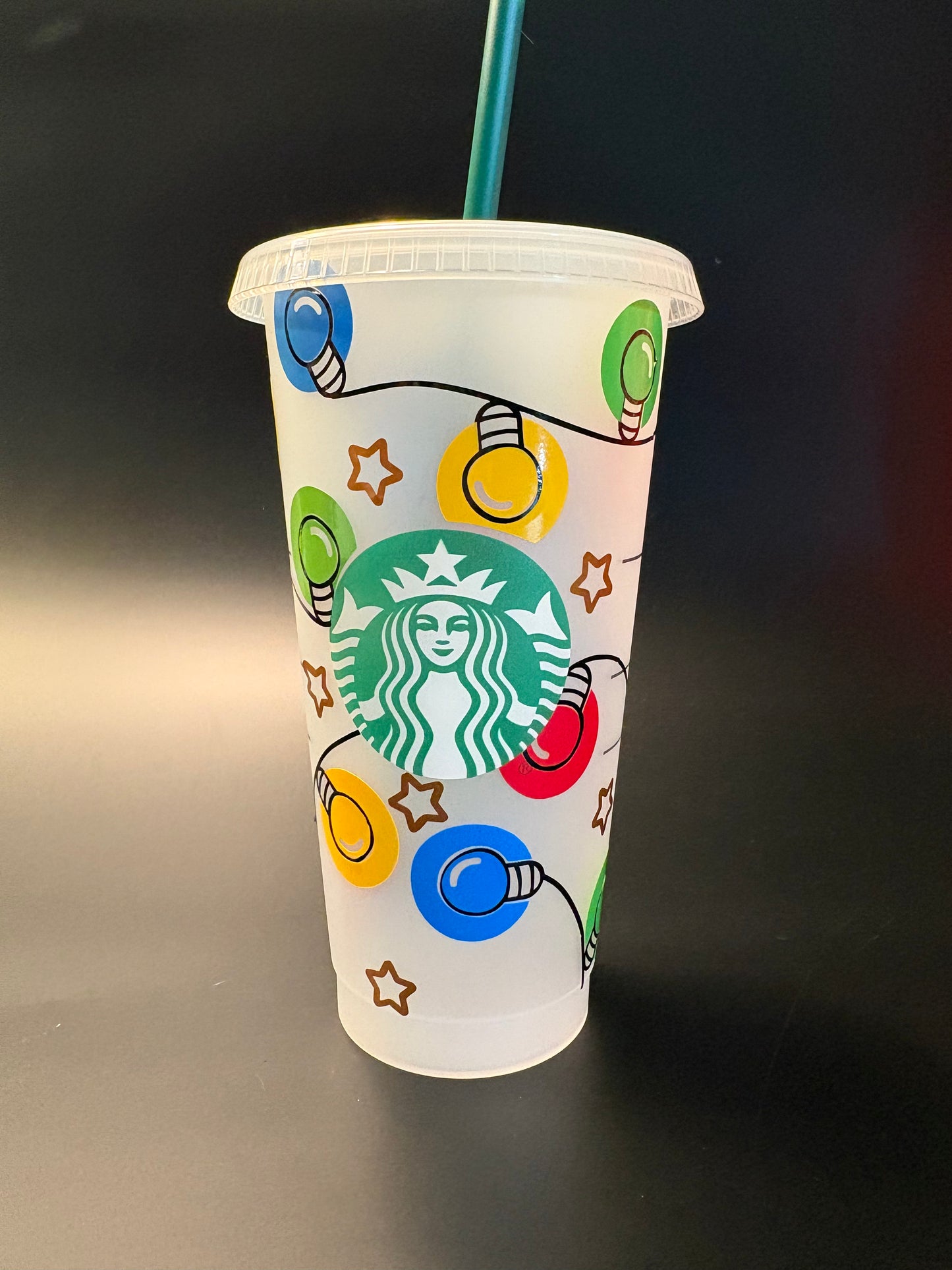 Christmas Light Starbucks Cup