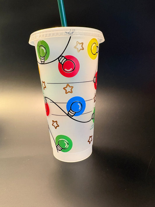 Christmas Light Starbucks Cup