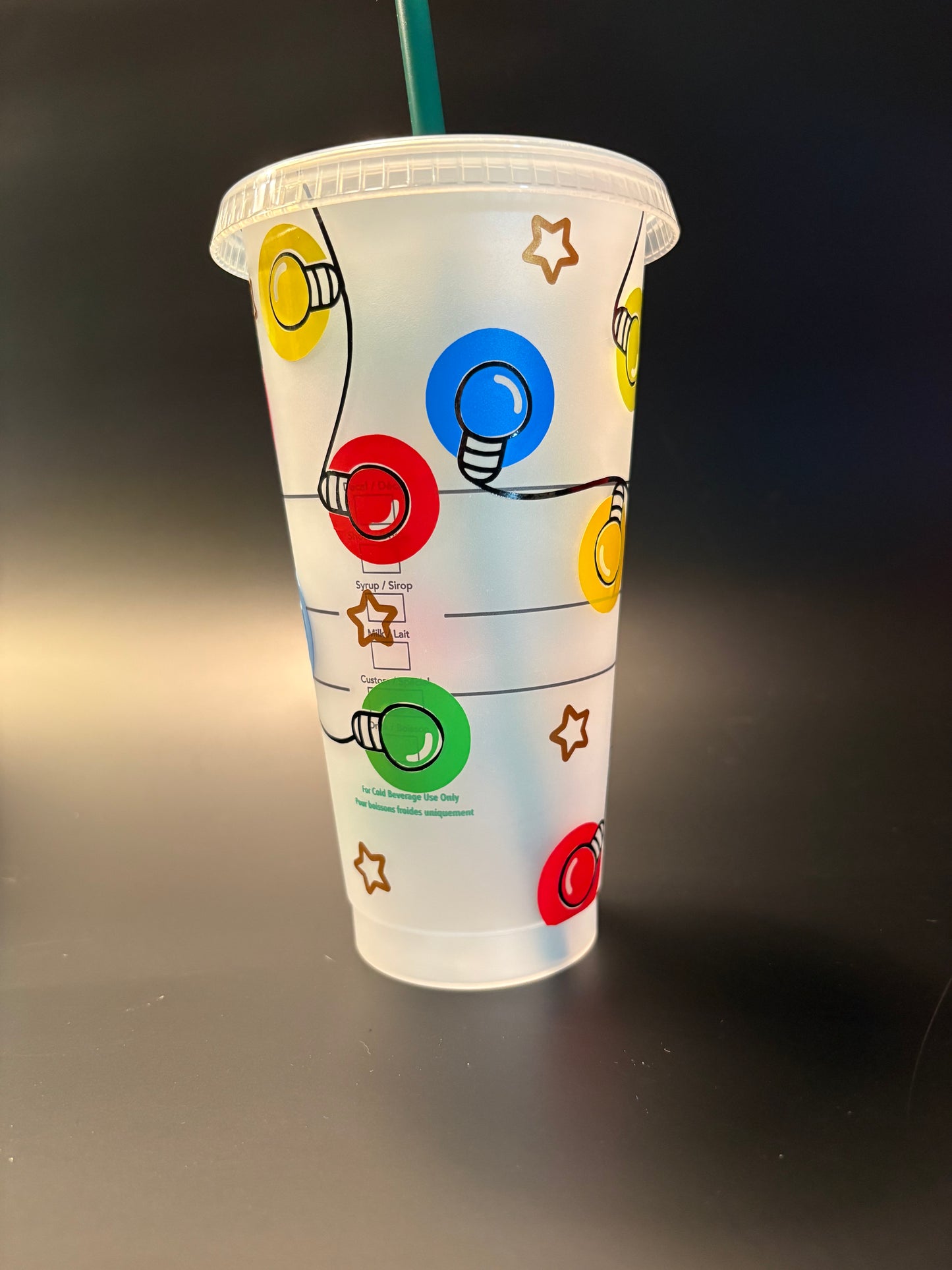 Christmas Light Starbucks Cup