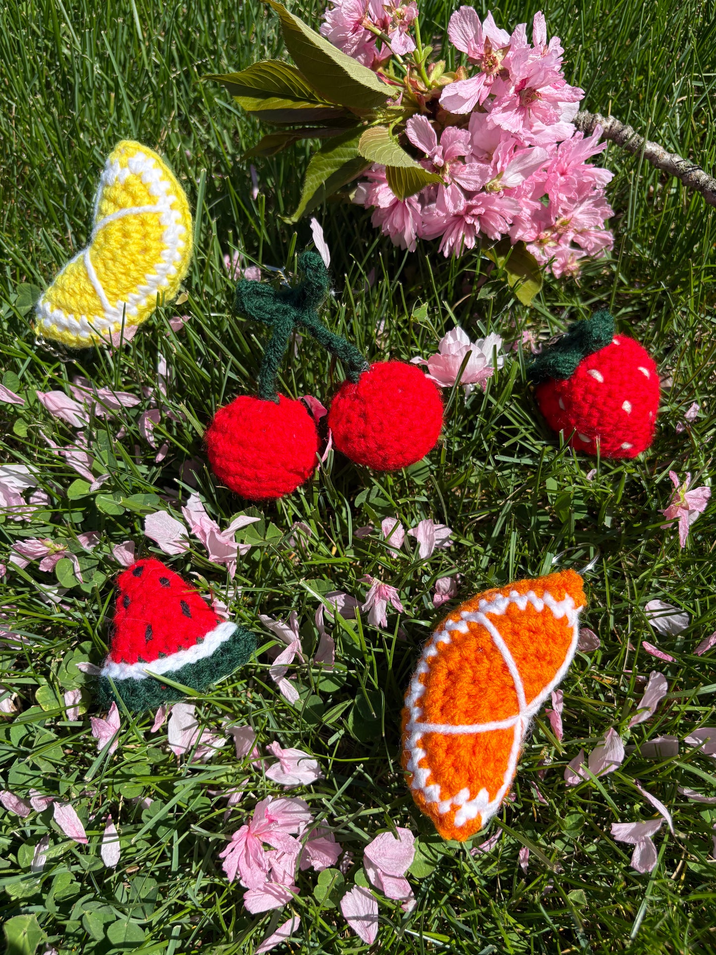 Crochet Fruit Keychains