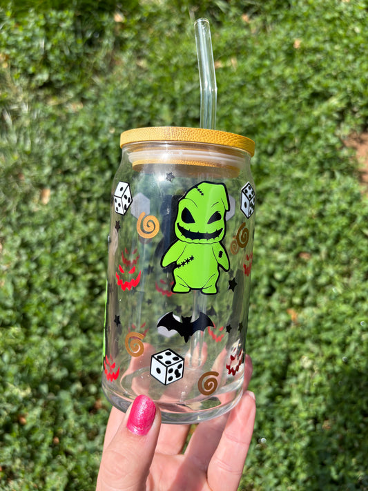 Oogie Boogie Soda Can Glass NBC