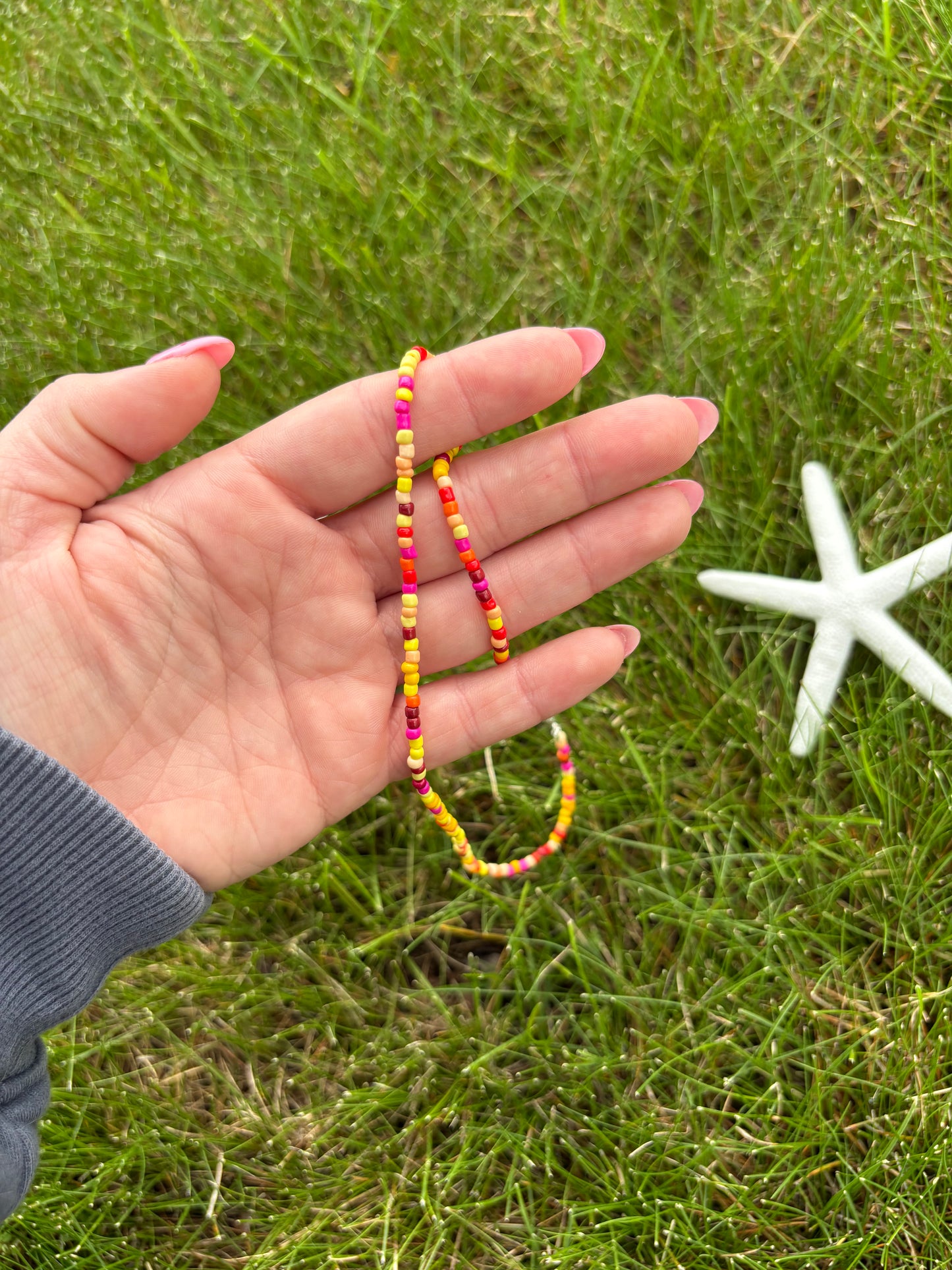 Multi/ Ombre Seed Bead Necklace